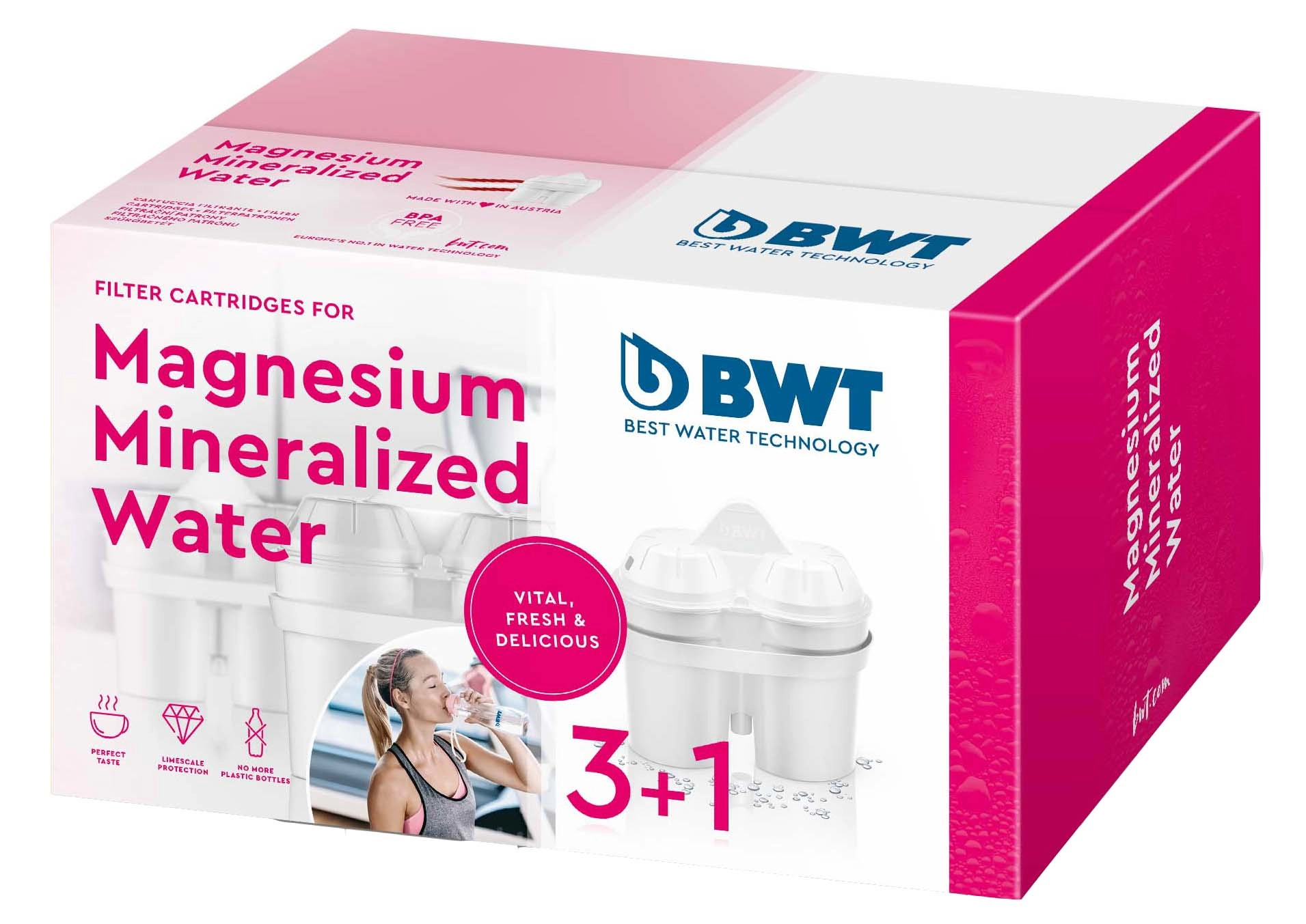 Wkład filtrujący BWT Mineralizowana Magnezem miękka woda 4szt.