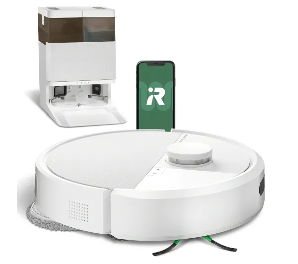 Roboty sprzątające - iRobot Roomba Plus 405 Combo Funkcja mopowania Stacja oczyszczająca Tworzenie mapy pomieszczenia 61dB Biały