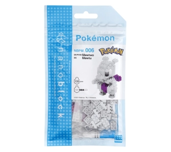 Model do składania Bandai Nanoblock Pokemon - Mewtwo