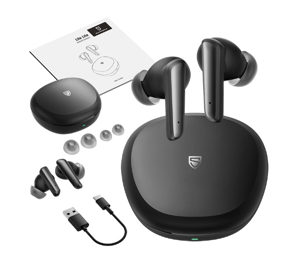 Soundpeats Life Lite Dokanałowe Bluetooth 5.3 Czarny