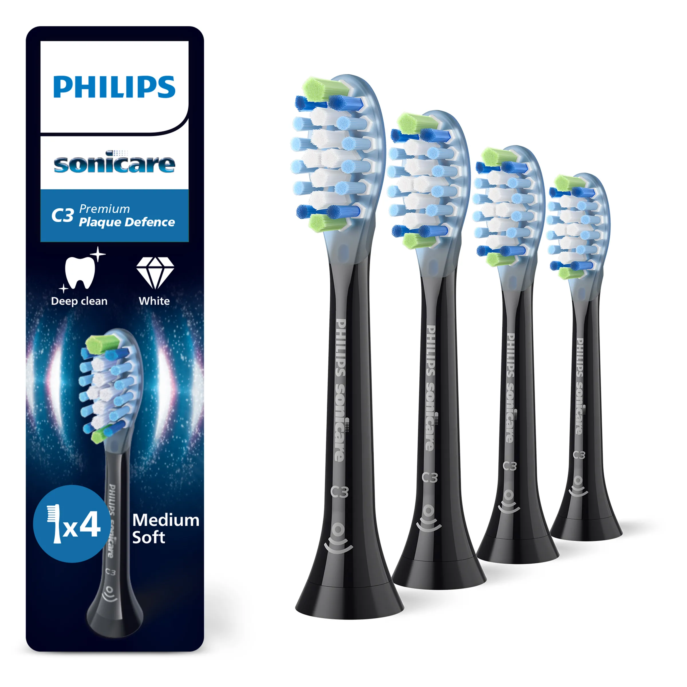 Końcówka do szczoteczki Philips Sonicare C3 Premium Plaque Defence HX9044/88 4szt.