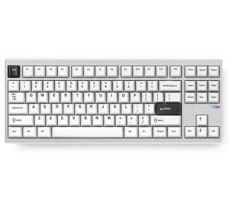 Klawiatura mechaniczna MCHOSE GX87 Ultra Vintage White Srebrny