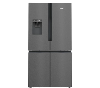 Lodówka Siemens iQ500 KF96DAXEA Pełny No Frost 183cm Dystrybutor wody Zdalne sterowanie Czarna stal szczotkowana
