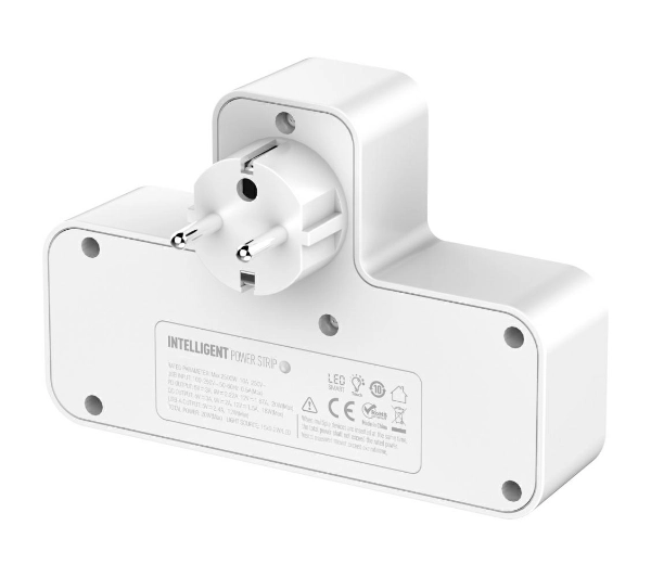 Beline BLNPH01 LED 2xUSB-A,1x USB-C, 2xAC Biały