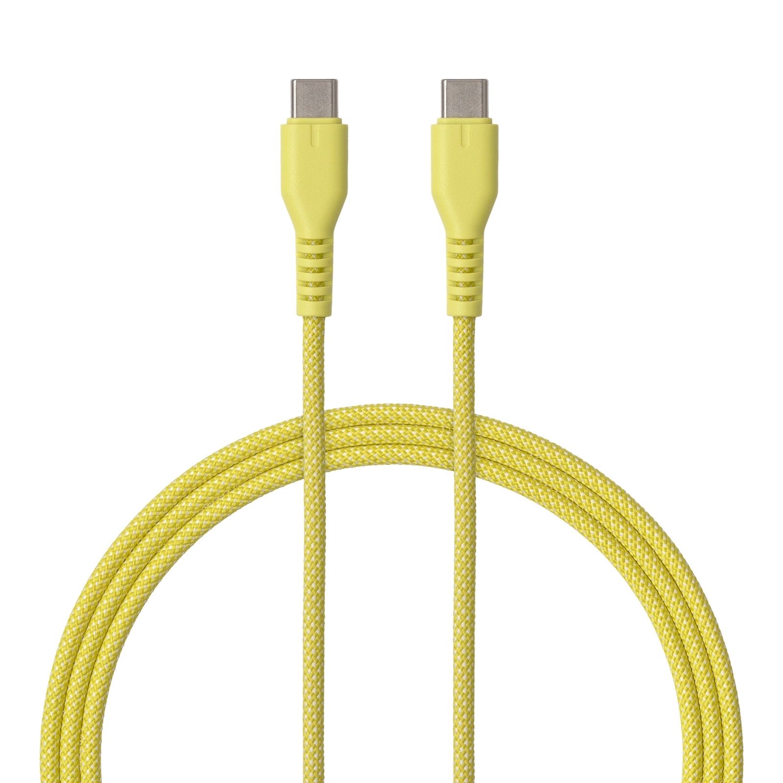 Kabel QUALO USB-C do USB-C 1,5m 3A Żółty