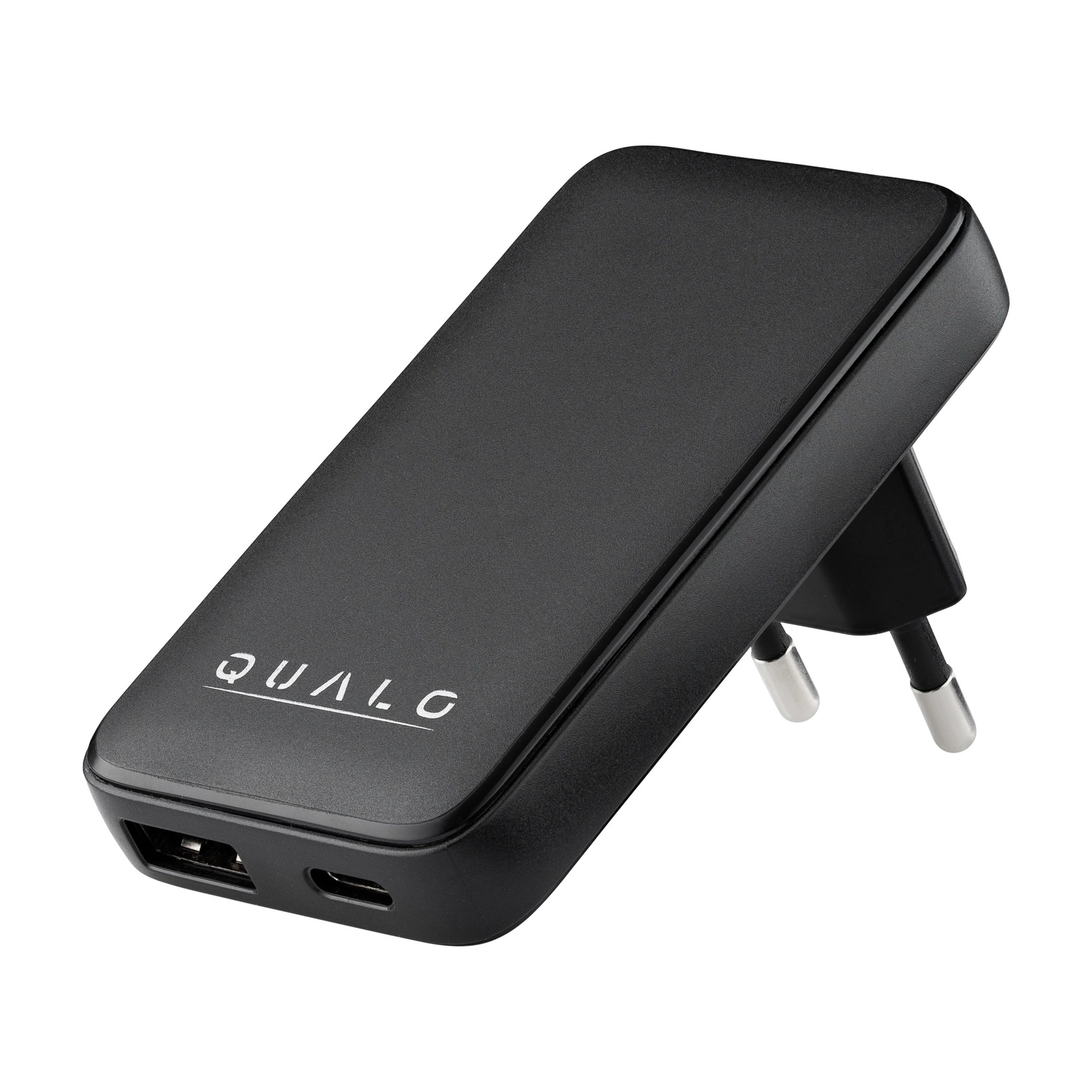 Ładowarka sieciowa QUALO USB USB-C QLSGNUSAC45 Czarny