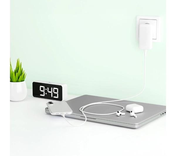 QUALO USB-C do USB-C 1,5m 3A Biały