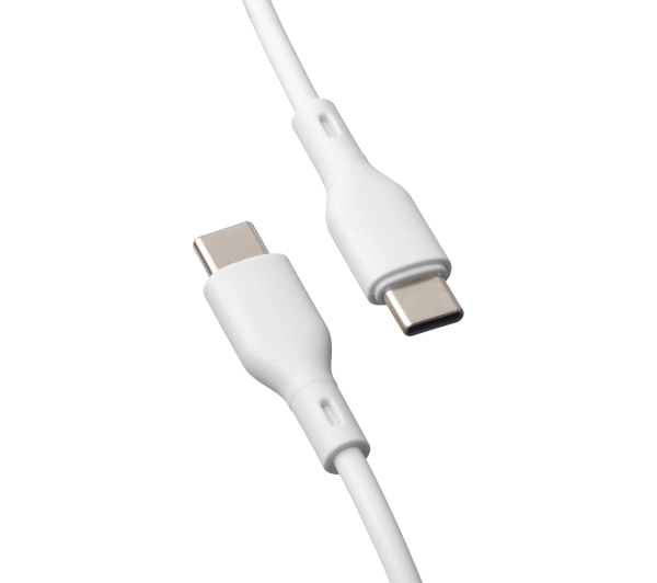 QUALO USB-C do USB-C 1,5m 3A Biały