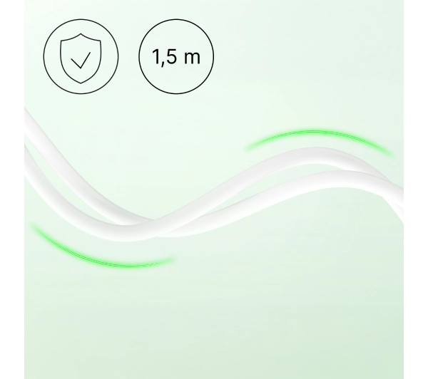 QUALO USB-C do USB-C 1,5m 3A Biały