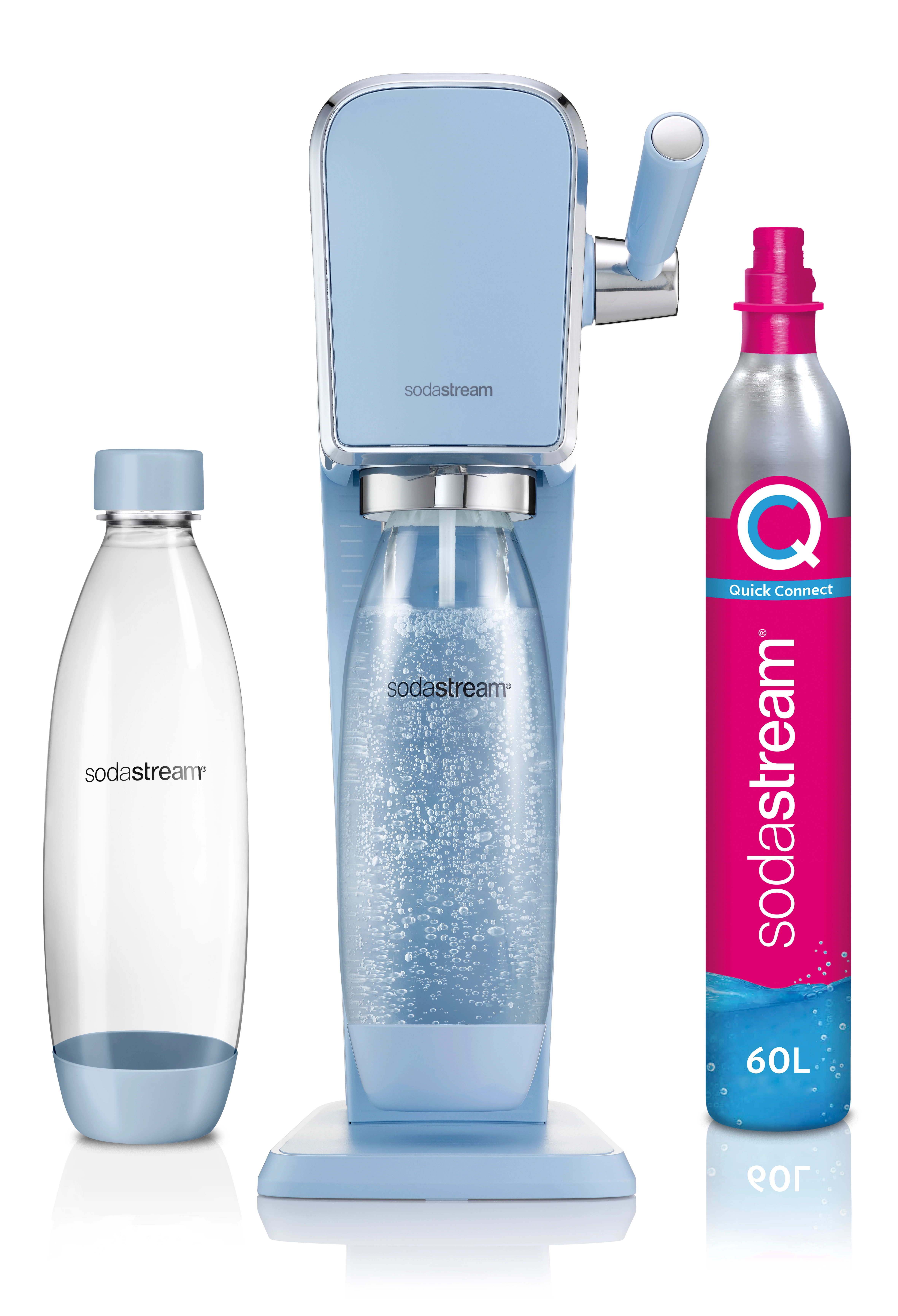 Saturator Sodastream ART Niebieski + Nabój z gazem CO2