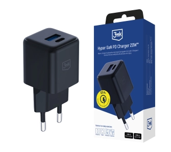 Ładowarka sieciowa 3mk Hyper GaN Charger 20W QC4+ PD PPS USB 1A1C