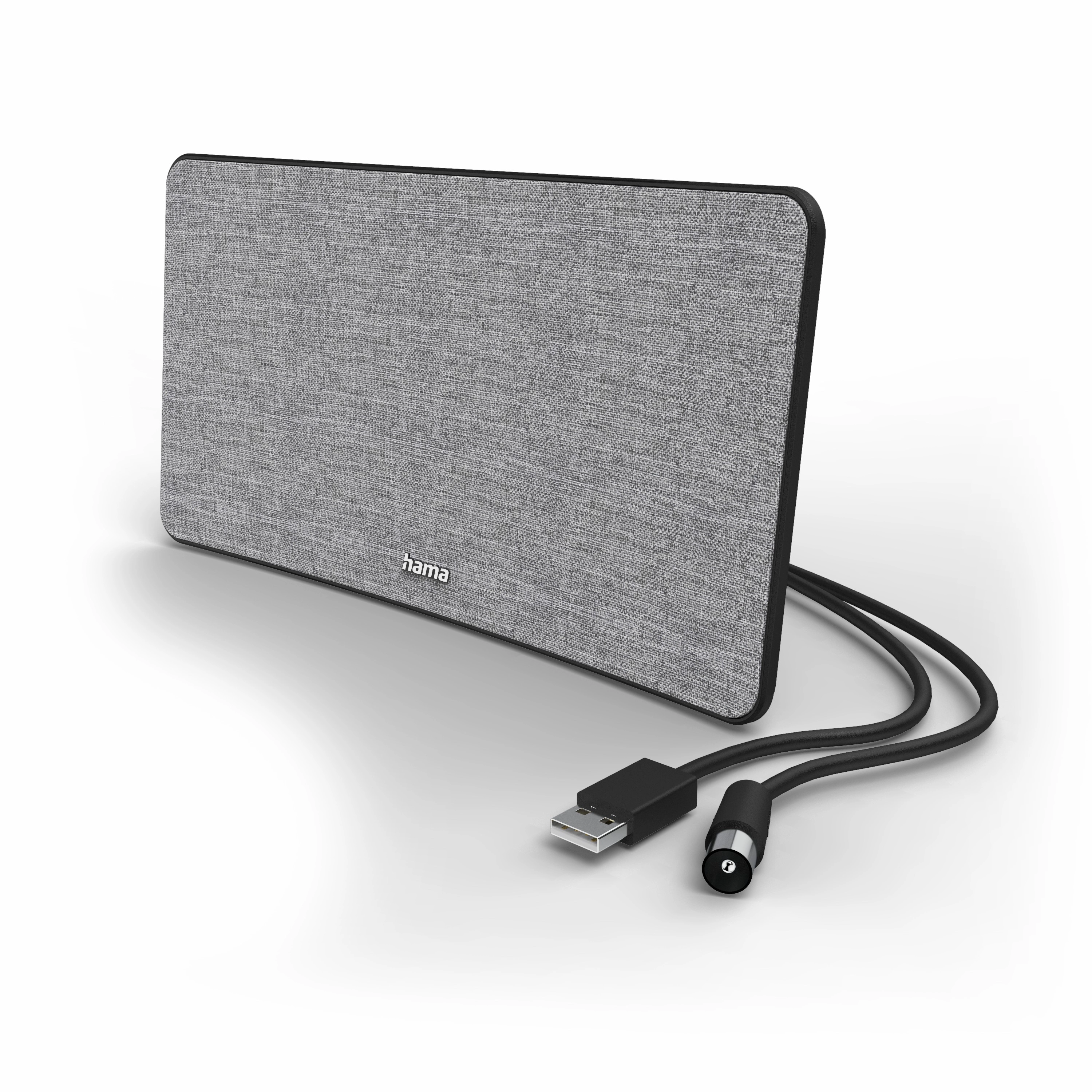 Antena Hama 221087 DVB-T2 Fabric Design Płaska Szary