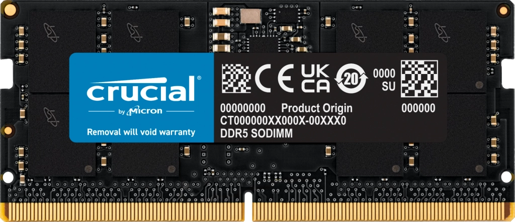 Pamięć Crucial DDR5 24GB 5600 CL46 SODIMM Czarny