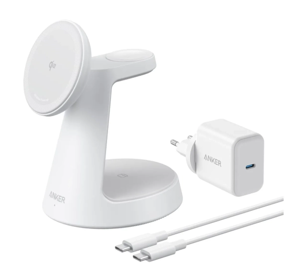 Ładowarka indukcyjna Anker 3w1 MagGo Pad Biały