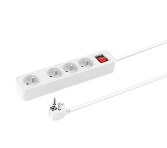 Przedłużacz Reinston EPRZ025 4 gniazda 3m Biały