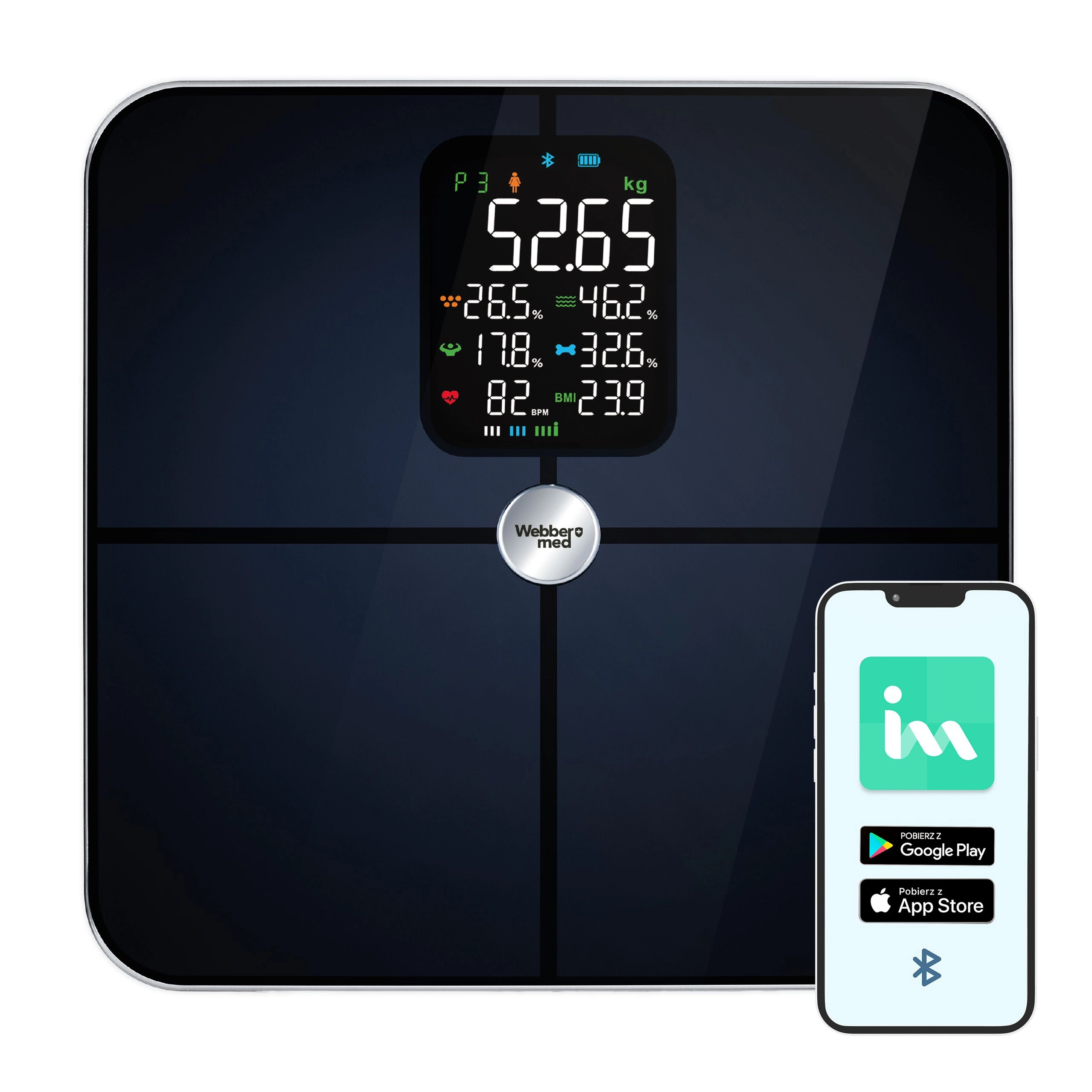 Waga Webber Bonita SBS-1321B 180kg Czarny