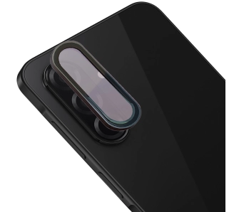 Szkło hartowane Bizon na aparat z aplikatorem Snap Lens do Galaxy A26 5G czarna ramka