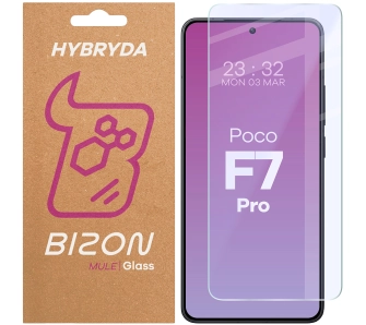 Szkło hybrydowe Bizon Elastyczne Mule do Xiaomi Poco F7 Pro