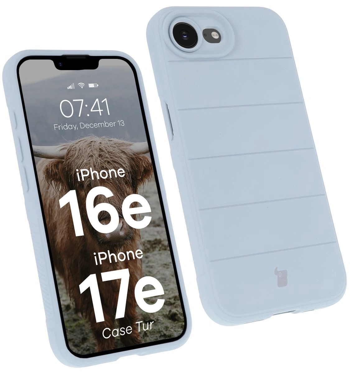 Etui Bizon Tur do iPhone 16e/17e Jasnoniebieski