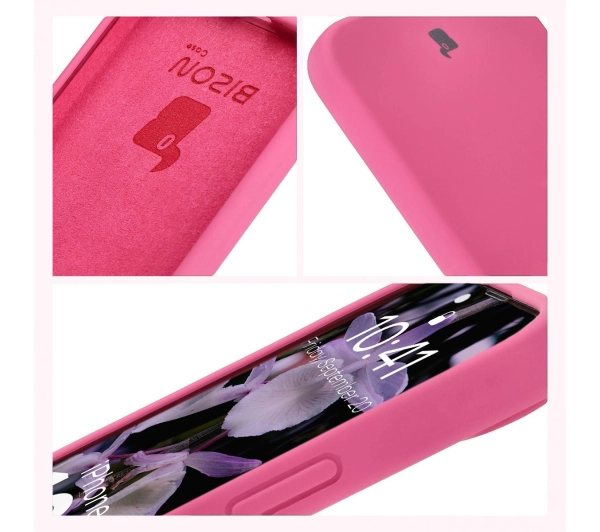 Bizon Silikonowe Soft do iPhone 16e fuksja