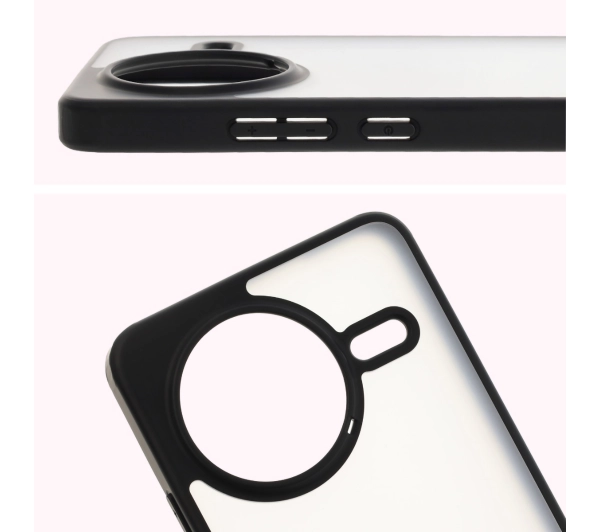 Bizon Angelo do Xiaomi Poco F7 Pro przydymione z Czarną ramką