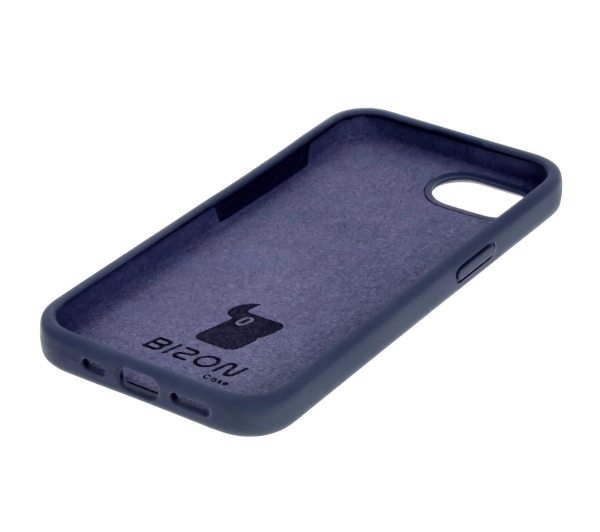 Bizon Silikonowe Soft do iPhone 16e Granatowy