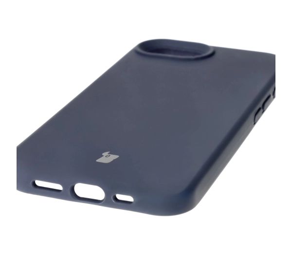 Bizon Silikonowe Soft do iPhone 16e Granatowy