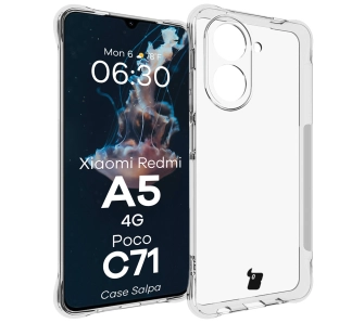 Etui Bizon Salpa do Xiaomi Redmi A5 4G/POCO C71 4G Przezroczysty