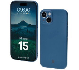 Etui Bizon Łupka do iPhone 15 Niebieski