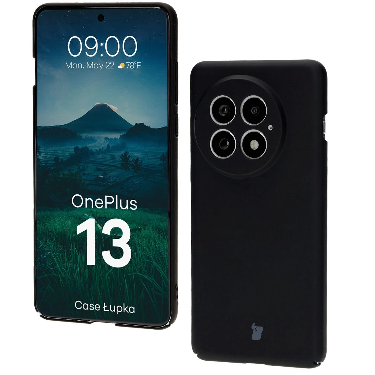Etui Bizon Łupka do OnePlus 13 Czarny