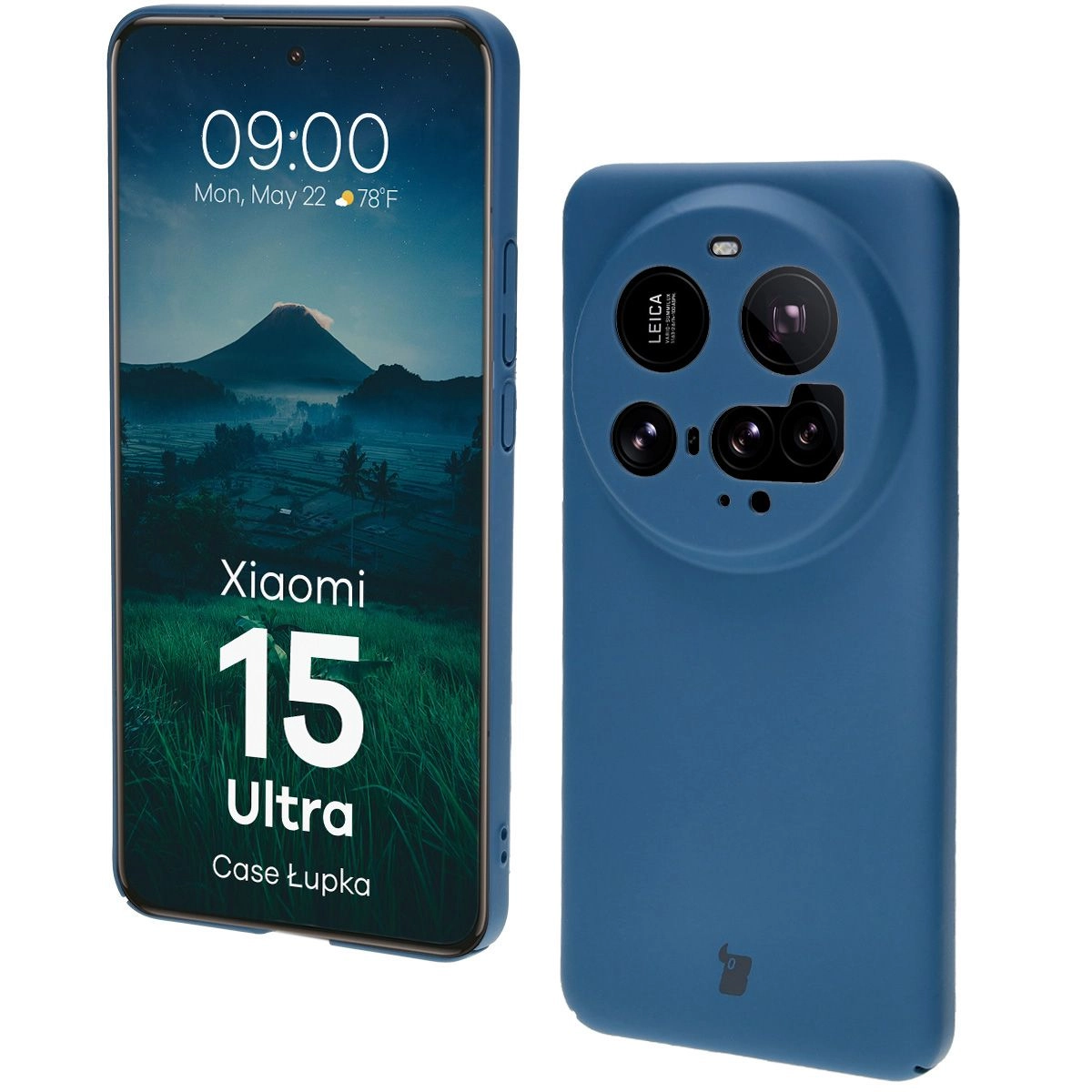 Etui Bizon Łupka do Xiaomi 15 Ultra Niebieski