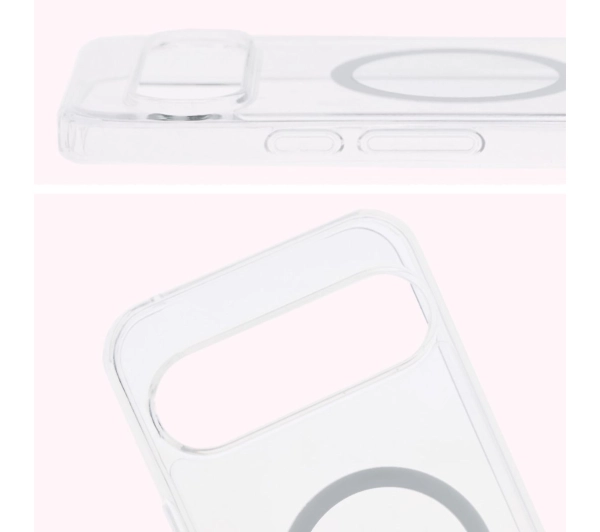 Bizon CrystalO z MagSafe do Google Pixel 9/9 Pro Przezroczysty