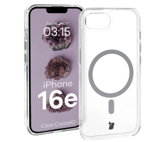 Bizon CrystalO z MagSafe do iPhone 16e Przezroczysty