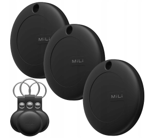 MiLi MiTag Czarny 3szt + etui Czarny