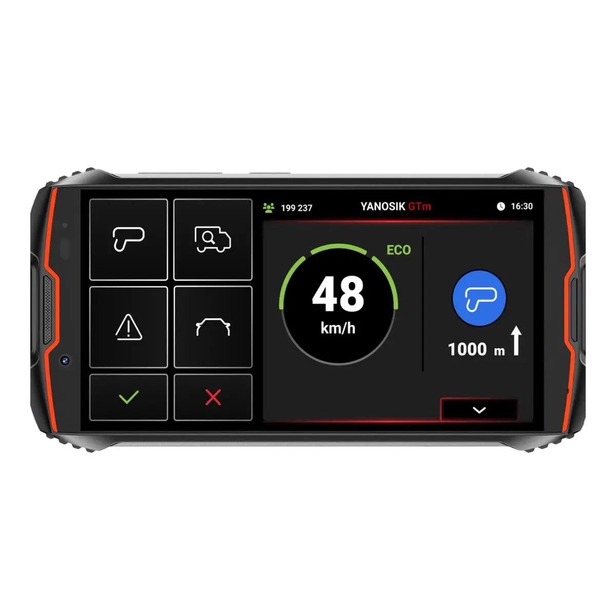 Komunikator drogowy YANBOX Yanosik GTm z dotykowym ekranem + 5 lat abonamentu