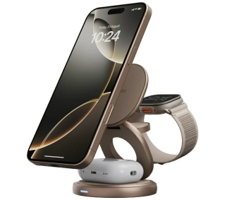 Energea Bazic Gomag Gyre składna z obrotową bazą 3w1 15W Fast Charging Złoty