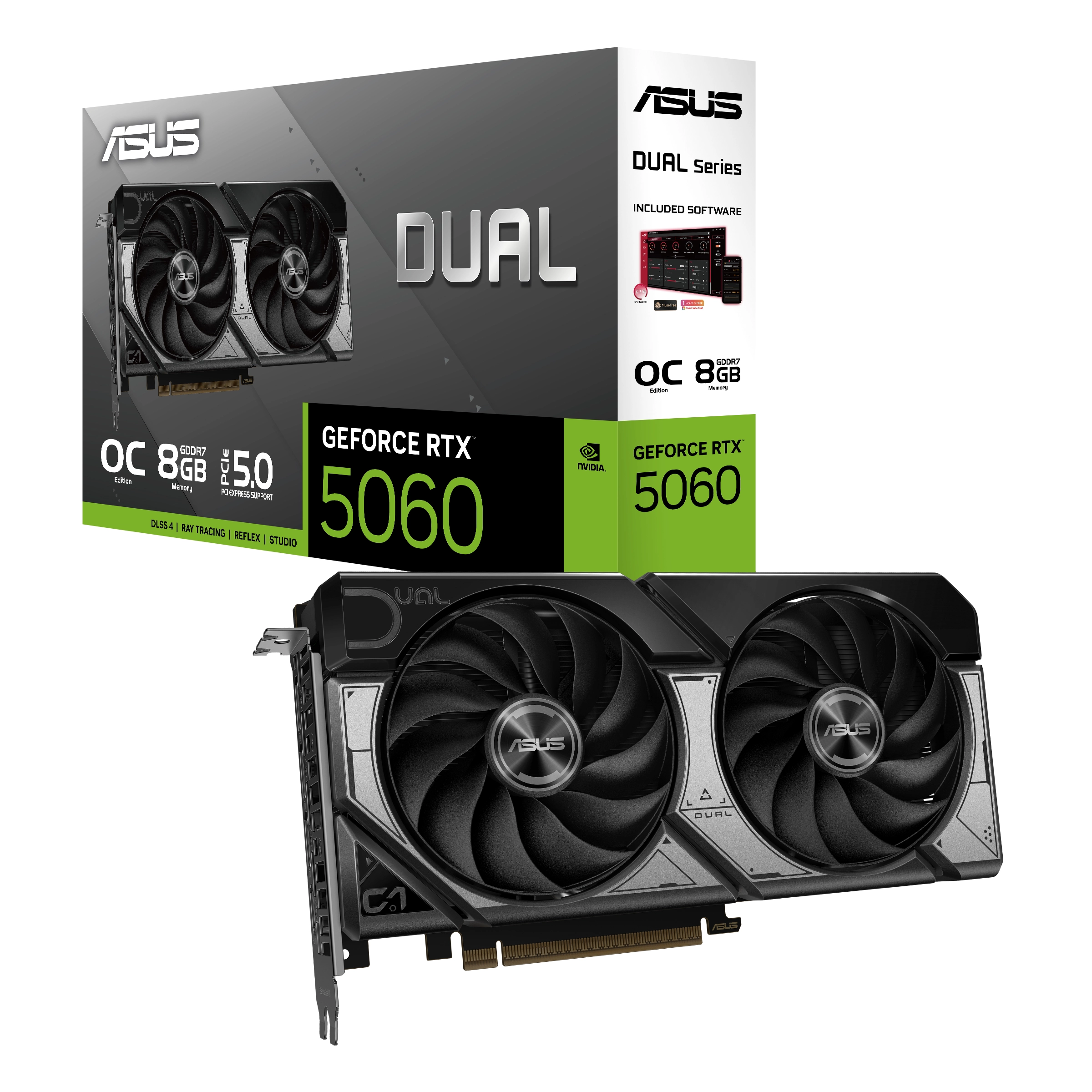 Karta graficzna ASUS Dual GeForce RTX 5060 OC Edition 8GB GDDR7 128bit DLSS 4