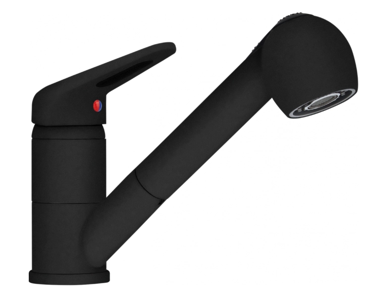 Bateria Franke Prince II Pull-Out spray Czarny Mat