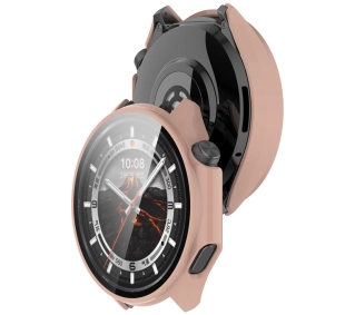 Bizon ze szkłem do OnePlus Watch 3 / Oppo Watch X2 różowy