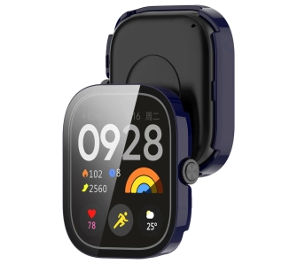 Nakładka na tarczę Bizon ze szkłem do Xiaomi Redmi Watch 5 niebieski