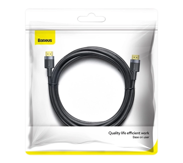 Baseus Cafule 4K 3D 3m Czarno-szary