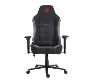 Marvo Kahn Gray Gamingowy do 150kg Tkanina Czarno-szary - Kup na Raty - RRSO 0%