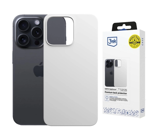 3mk Hardy MagSilicone Silver-White do iPhone 13 Pro Srebrny