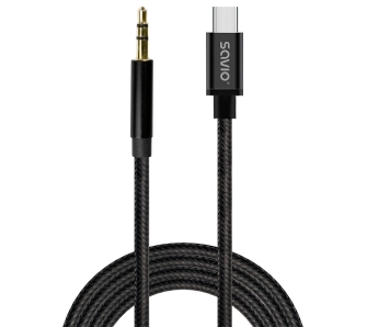Kabel Savio CL-188 USB-C do Mini Jack 3,5mm 2m DAC