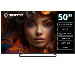 Manta 50LUV125E 50" LED 4K Smart TV VIDAA DVB-T2 - Kup na Raty - RRSO 0%