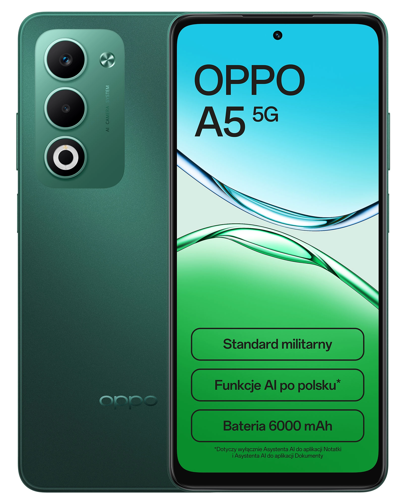 スマートフォン本体 OPPO - OPPO A5  Green Smartfon OPPO A5 5G 4/128GB 6,67