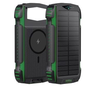Powerbank solarny 4smarts TitanPack Rugged UltiMag 20000mAh 20W Czarno-zielony