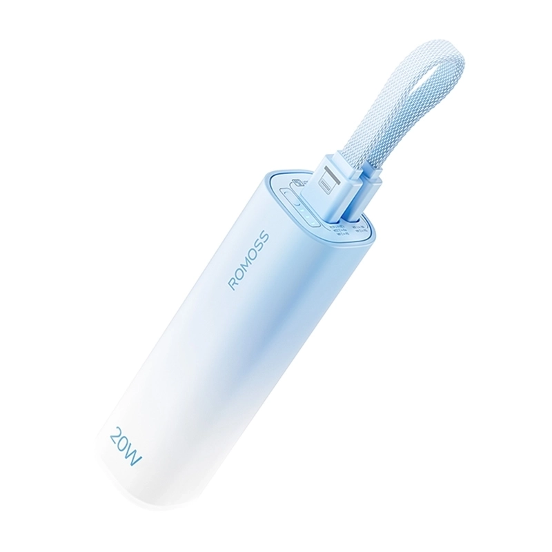 фото Зовнішній акумулятор (павербанк) Romoss Mini 5000mAh 20W Blue (PSC05C)