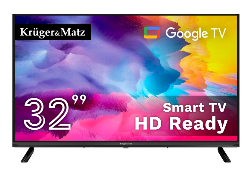 Telewizor Kruger & Matz 32H730QB 32" HD Google TV, DVB-T2/S2/T/C