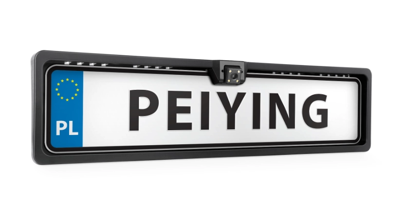 Kamera tylna Peiying PY0105 w ramce tablicy rejestracyjnej
